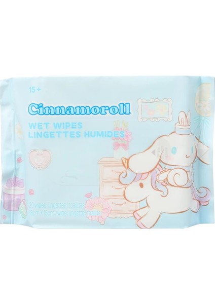 Sanrio Lisanslı Cinnamoroll Islak Mendil (20 Mendil)