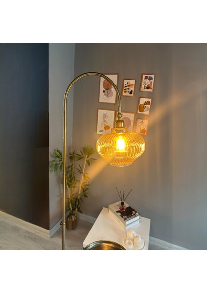 Ruiz Bal Rengi Lambader U Tepsili Hareketli Başlık Sehpalı Modern Dekoratif Metal Oturma Odası fiyatları