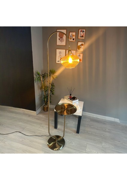 Ruiz Bal Rengi Lambader U Tepsili Hareketli Başlık Sehpalı Modern Dekoratif Metal Oturma Odası modelleri