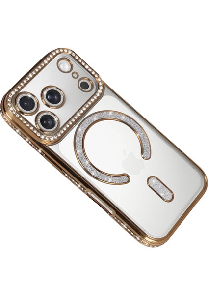 Mtxdpn Newface Apple Iphone 17 Pro Max Joke Simli Magneticsafe Kılıf - Gold modelleri
