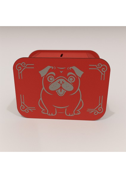 Köpek Kumbara - Ağaç Işleme -Ceviz Ağacı-Kırmızı fiyatları