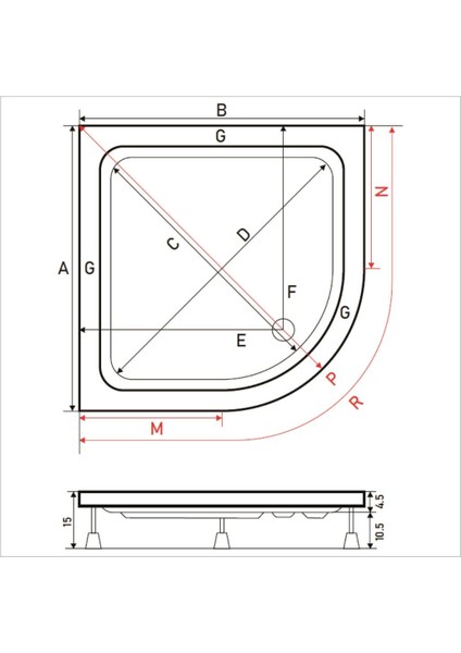 Slender Düz Zemin Oval Duş Teknesi, Panelli fırsatları