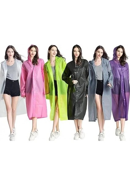 Kadın Erkek Yağmurluk Kapüşonlu Çıtçıtlı Eva Raincoat (5324) fiyatları