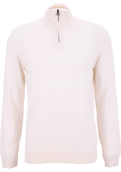 Bato Yaka Basic Düz Ekru Erkek Kazak F5WM-KZK 2555