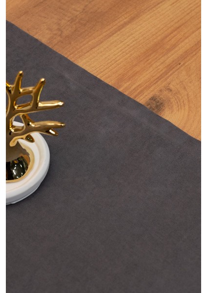 Doku | Kadife Dokulu Tatlı Antrasit Runner 135 x 40 modelleri