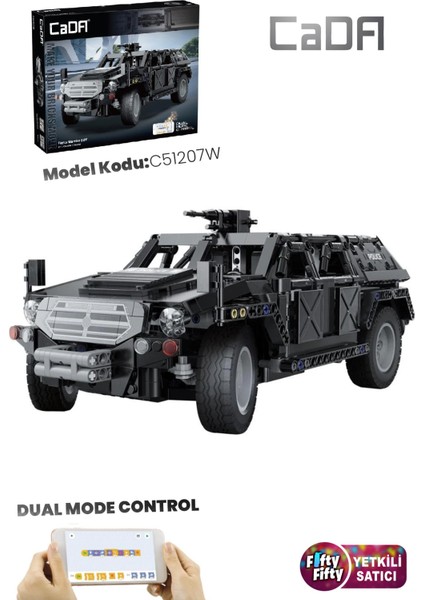 Cada Fierce Warrior Suv -C51207W (561 Parça) Profesyonel Oyuncak Yapım Seti -FFCADA-C5120