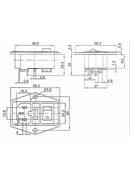 MR-214 Power Soket Erkek anahtarlı + Fuseli Kulaklı fırsatları