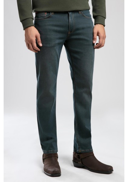 Jagger Normal Bel Dar Kesim Düz Paça Erkek Jean Pantolon Raves Stormy Blue modelleri