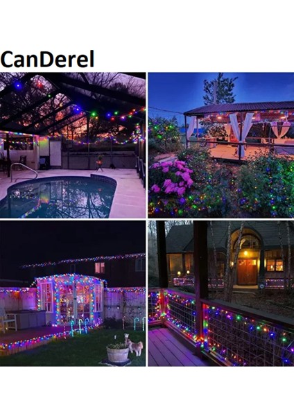 Solar Güneş Enerjili 100 Ledli 12 Metre Şerit Bahçe Dekorasyon Aydınlatma LED Renkli Işık Ağaç indirimleri