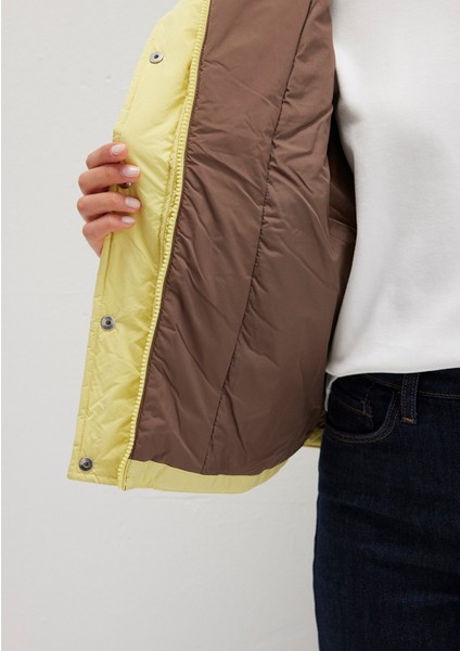 Su Itici Dik Yaka Sarı Ceket 1110618-71287