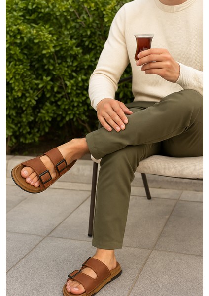 Erkek Ortopedik Dikişli Esnek Rahat Çift Monta Terlik fiyatları