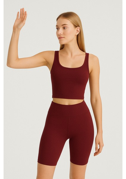 Kadın Biker Spor Şort Tayt