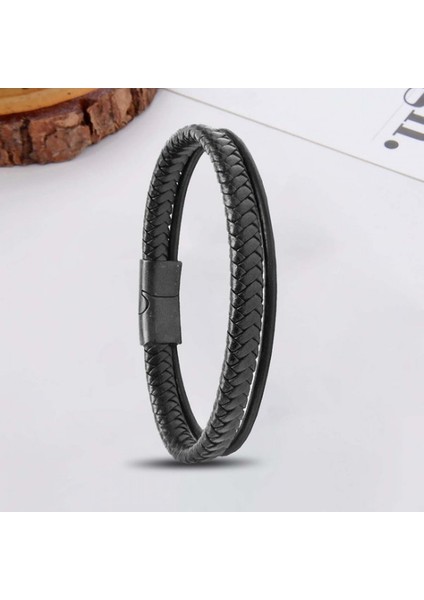 Siyah Renk Çoklu Deri Bileklik 9593B5D1 fiyatları
