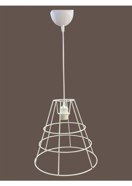 Huni Avize Teli , Iskeleti (Uzun Boy 30X30 Cm) Beyaz Statik Boyalı (Duy Takımı Dahil) fiyatları