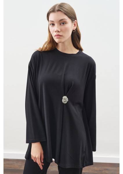 Düğüm Tasarımlı Pantolonlu Takım Siyah fiyatları