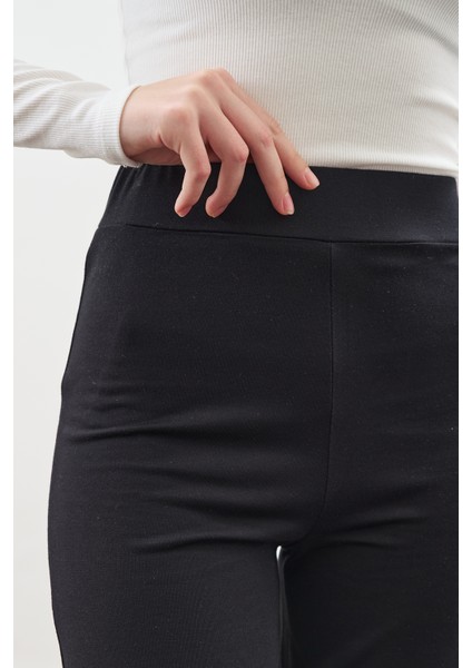 Düğüm Tasarımlı Pantolonlu Takım Siyah