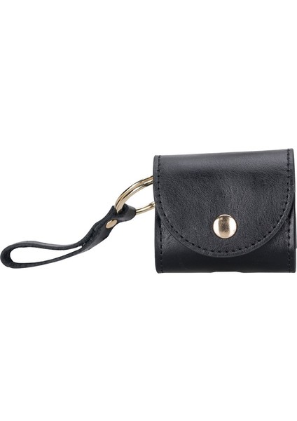 Apple Airpods 3.nesil Uyumlu Deri Kılıf Mai Snap Rst1 Siyah