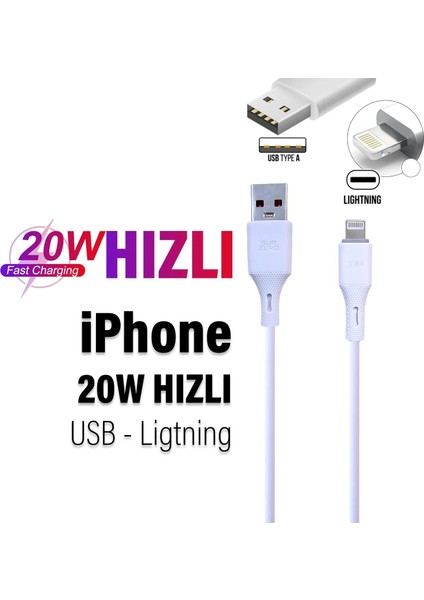 Subzero CL78 USB To Lightning Hızlı Şarj ve Data Kablosu (20W | 3.4A | 100 Cm) modelleri