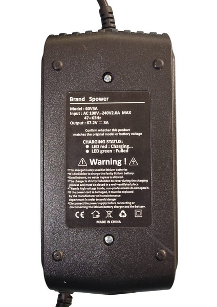 Onvo Rx5-Rx7-Rx8 Uyumlu Elektrikli Scooter Şarj Aleti 67.2V 3A fırsatları