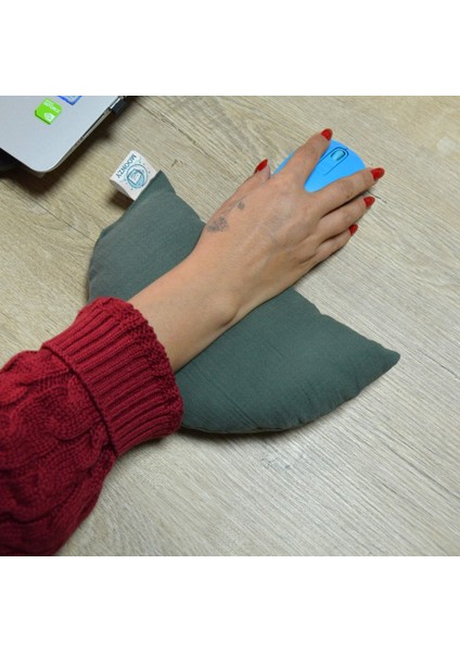 , Müslin Kumaş Bilek Destek Yastığı – Ergonomik Mouse Pad Yastığı