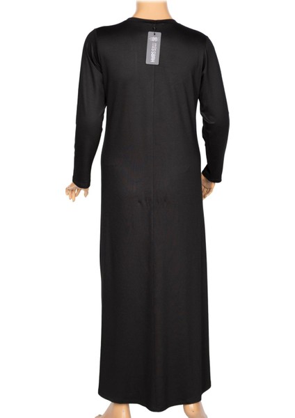 Kadın Aysın Büyük Beden Kristal Kumaş Payetli Siyah Elbise indirimleri