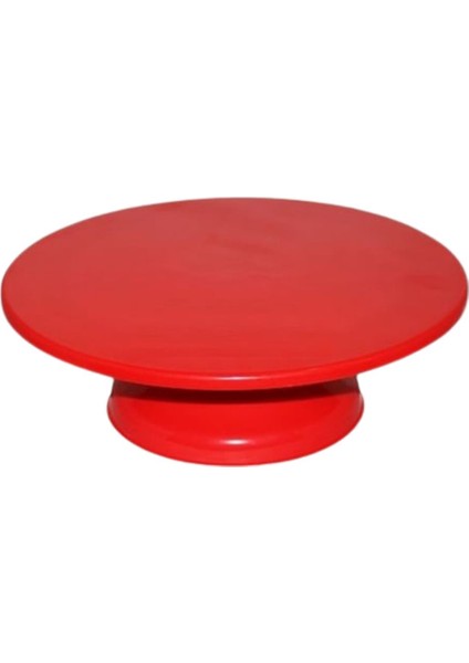 Kırmızı Pasta Sıvama Standı 32 cm – Döner Tabanlı Pasta Kaplama ve Dekorasyon Standı modelleri