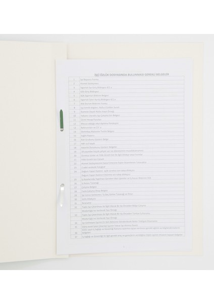 Personel Özlük Dosyası 25ADET