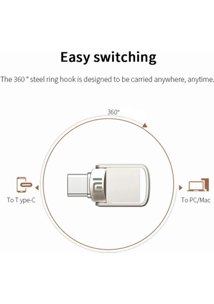 2tb Typc-E Uyumluhem Telefona Hem Bilgisayara Takılabilen Veriaktarımı Flash Bellek