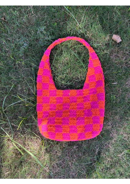 Örgü Damalı Kadın Omuz Çantası fiyatları