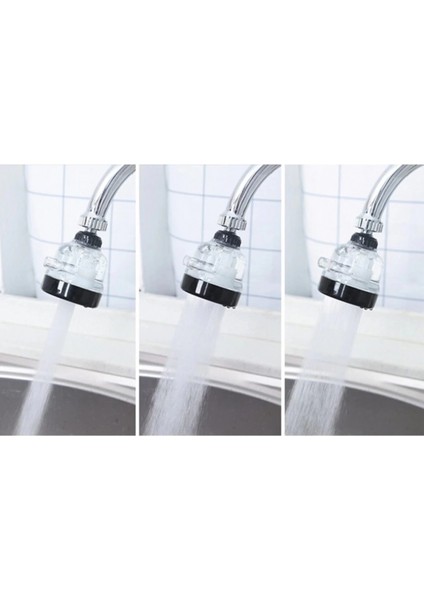 Su Tasarruflu 3 Fonksiyonlu Oynar Musluk Başlığı - Şeffaf (K95) fiyatları