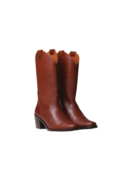 Kadın Bot Ubeda Toni Pons Leather Cowboy Ankle Boots Wıth Heel fiyatları