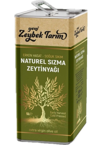 Soğuk Sıkım Natürel Sızma 5lt (4800GR) Zeytinyağı