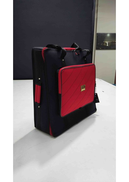Cms 1000 Mikser Için Uyumlu Soft Case Çanta Kılıf - Siyah Kırmızı.
