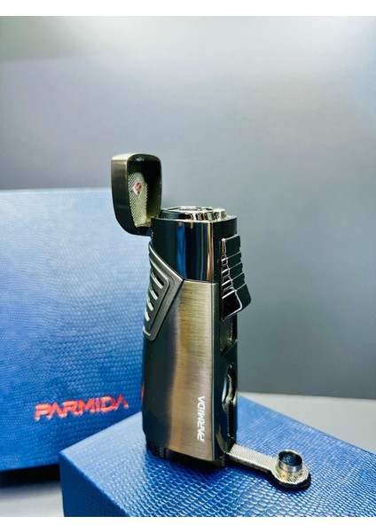 3 Torch Pürmüz Alevli Rüzgar Dayanıklı Premium Çakmak