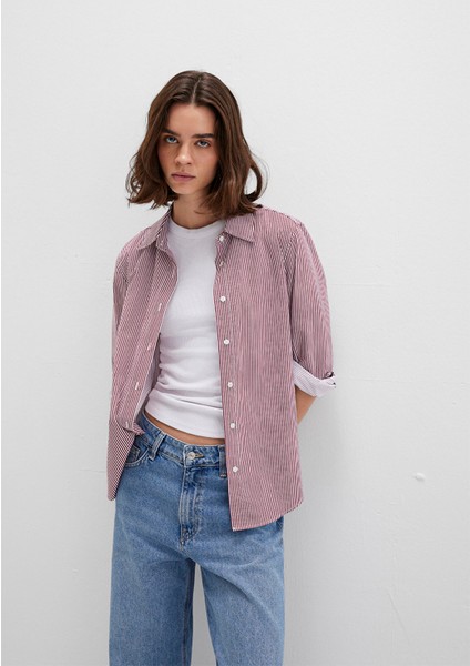 Çizgili Kırmızı Gömlek 1211199-90724 fiyatları