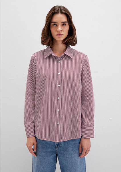 Çizgili Kırmızı Gömlek 1211199-90724 fırsatları