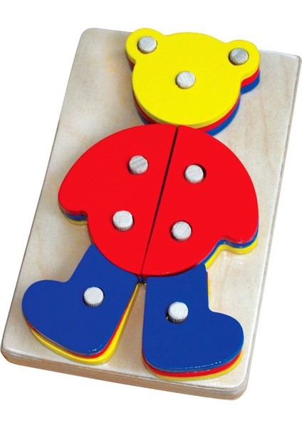 KAL-1003 Ayı Sök Tak Ahşap Oyuncak -Chiva fiyatları