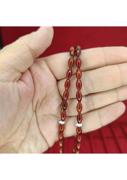 Kişiye Özel Kutulu Deve Kemiği Imameli Arpa Kesim Kınalı Kuka Tesbih – Şık Ahşap Hediye Kutulu Özel Tasarım modelleri