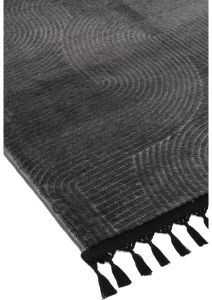 Rölyef Joy Krem Kaymaz Taban Kesme Halı Yolluk Pon Pon