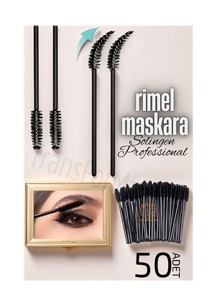 Rimel Maskara Fırçası Esnek 50 Adet Solingen