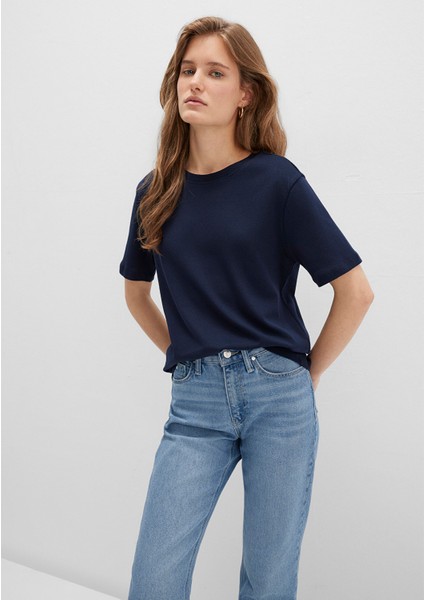 Lacivert Basic Tişört 1612916-86623