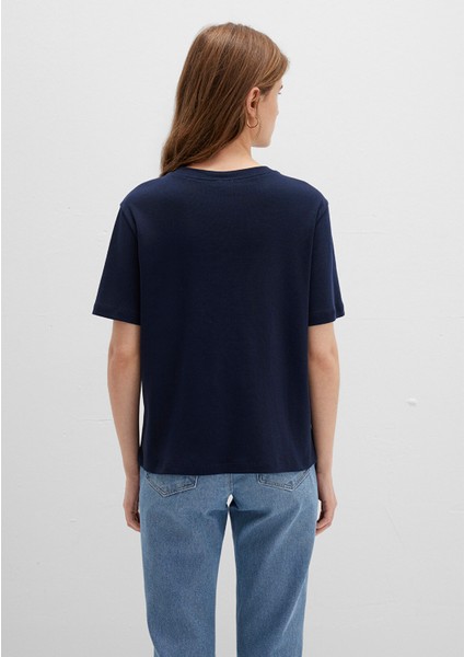 Lacivert Basic Tişört 1612916-86623 fırsatları