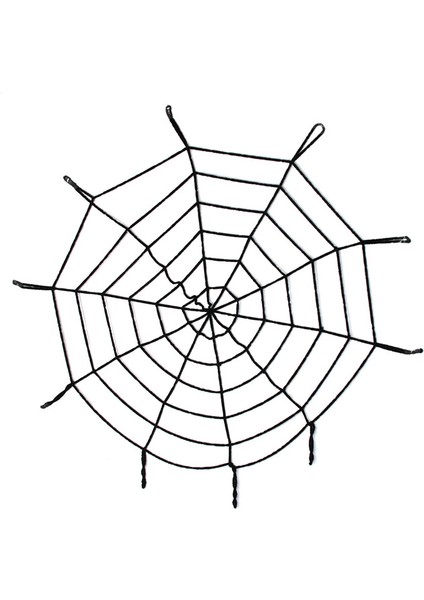 1,50 Metre Siyah Dev Örümcek Ağı Dekoru