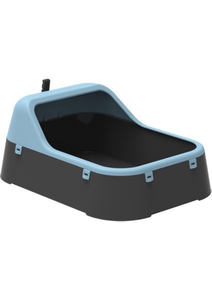 Açık Kedi Tuvaleti Koyu Gri Açık Su Yeşili