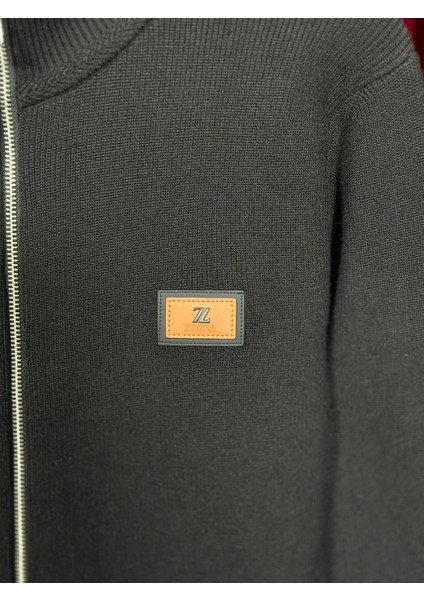 Zgn Tam Fermuarlı Siyah Erkek Triko Kazak - Özel Seri Ürün fiyatları