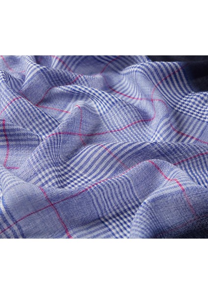 Ipekevi Ekose Desenli Yün Şal Lacivert fiyatları