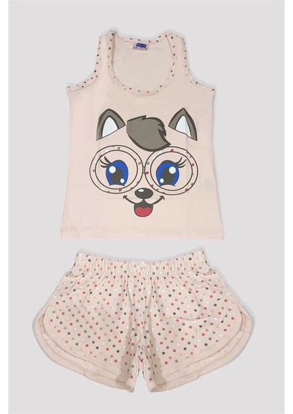 Kız Çocuk Baskılı Şortlu Takım 6526