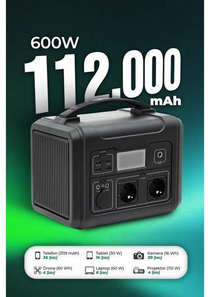 Ezvız PS600 Taşınabilir Güç Istasyonu modelleri