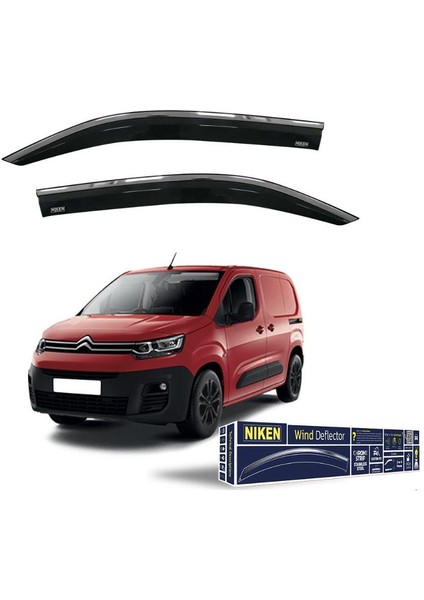 Citroen Berlingo Krom Çıtalı Cam Rüzgarlığı 2018-2025 (2 Li)