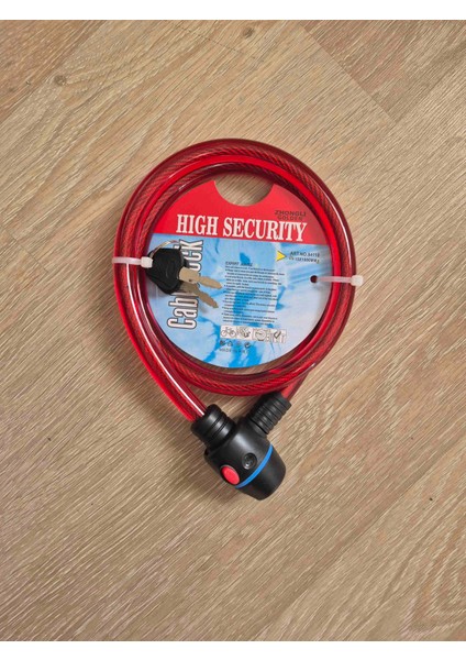 15×1000 mm Zhonglı Golden Motosiklet Bisiklet Anahtarlı Lüks Halat Kilit